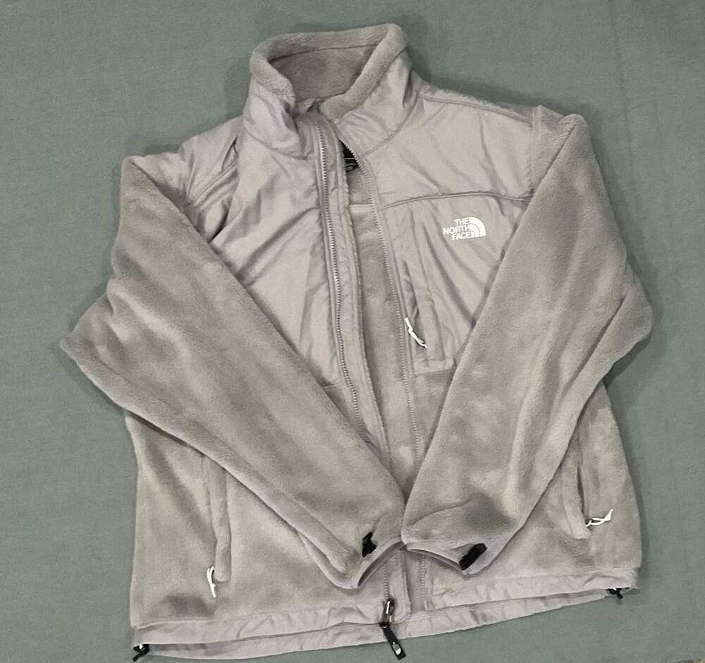 The North Face Women's Gray Polartec Thermal Pro Fleece Full Zip Jacket XL